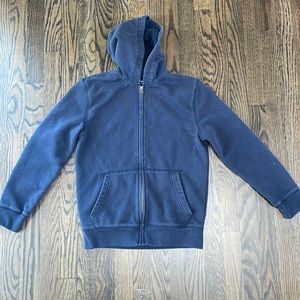 Boys zip up sweatshirt with hood
